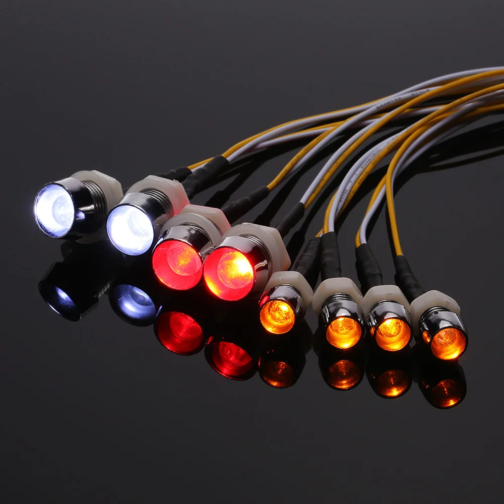 Фото 8 LED Light Kit 2 White Red 4 Yellow for 1/10 1/8 Traxxas Redcat RC4WD Tamiya Axial SCX10 D90 HPI RC Car Игрушки и хобби 8 LED Light Kit 2 White Red 4 Yellow for 1/10 1/8 Traxxas Redcat RC4WD Tamiya Axial SCX10 D90 HPI RC Car Игрушки и хобби