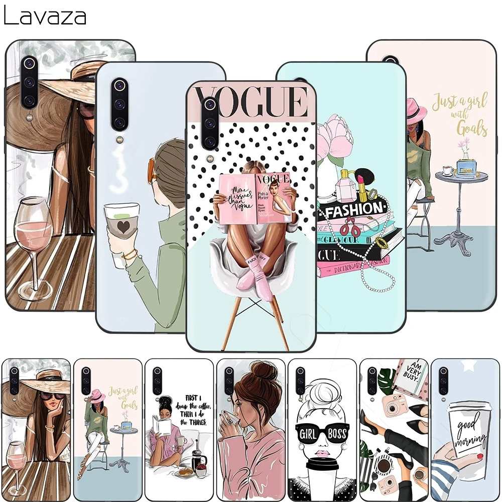 Lavaza Vogue принцесса девушки женщины кофе чехол для Xiaomi Redmi Note 8 8A 7 6 6A 5 5A 4 4X 4A Go Pro Plus