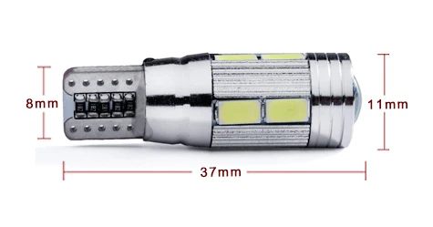 Стайлинга автомобилей T10 LED 194 W5W Canbus 10 SMD 5630 5730 Светодиодная лампа Нет Ошибка