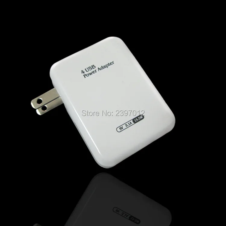 Зарядное устройство SZAICHGSI с 4 USB портами и Micro адаптером дорожное настенное