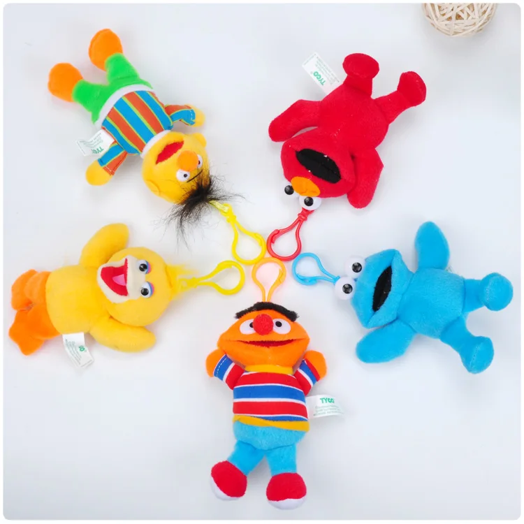 13 см Улица Сезам подвесная плюшевая кукла Elmo печенье Эрни Берт пять типов мягкая