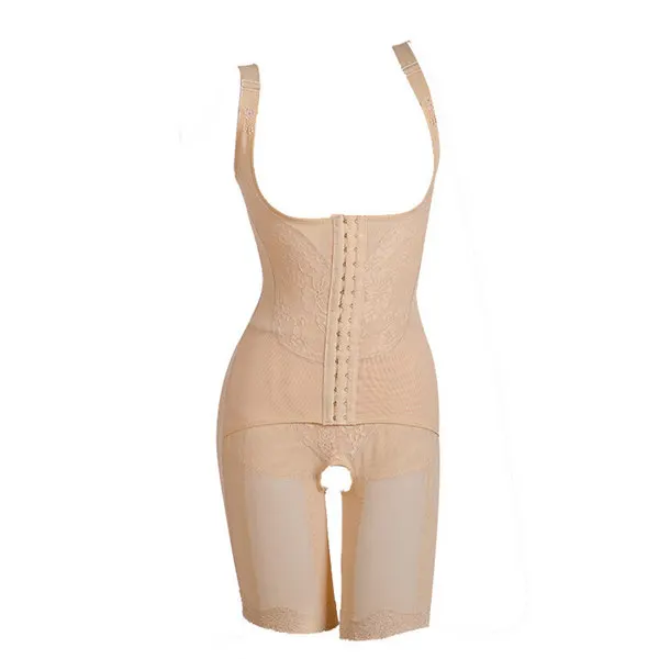 beige Женский корсет, Корректирующее белье для похудения, утягивающие боди, утягивающие бедра, Утягивающие трусики, Корректирующее белье с контролем живота, размеры от M до 5XL - Цвет: beige