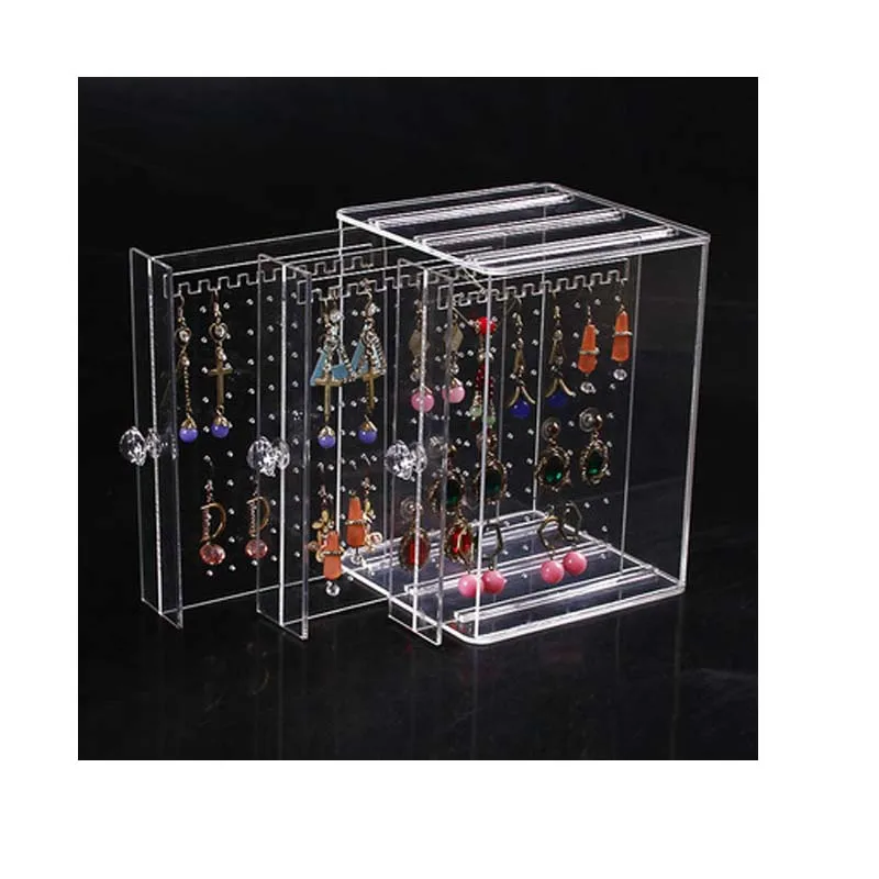 

2017New Design Clear Jewelry Boxes And Packaging Stud Earrings Collection Holder Creative Jewelry Display Jewellery Gift Box