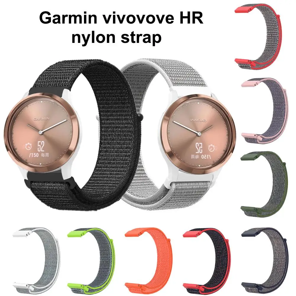 Сменные нейлоновые Смарт часы Garmin Vivomove HR ремешок на запястье 20 мм спортивные