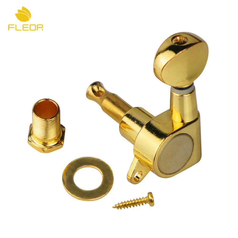 FLEOR 6 шт./компл. левый полностью запечатанный Электрогитара Колки гвоздики