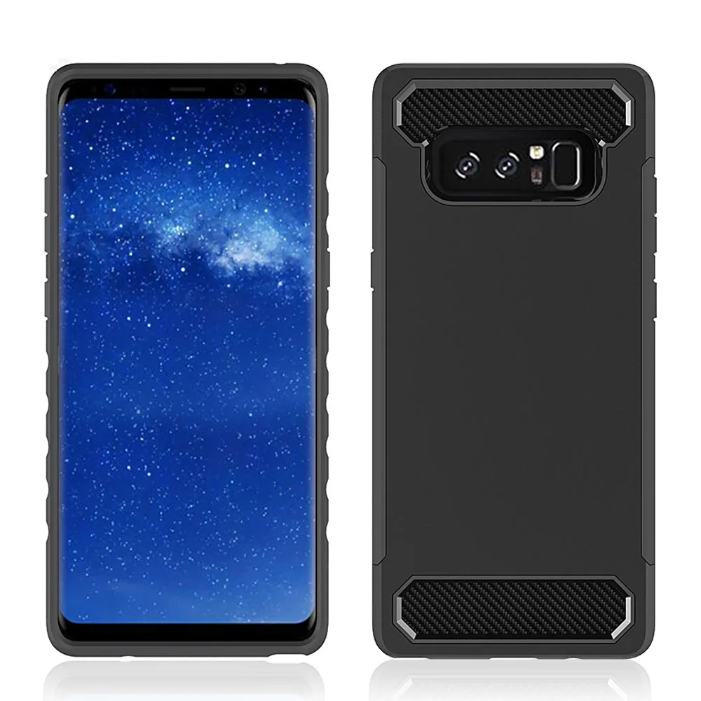 Чехол для Samsung Galaxy Note 8 Гибридный армированный чехол из углеродного волокна