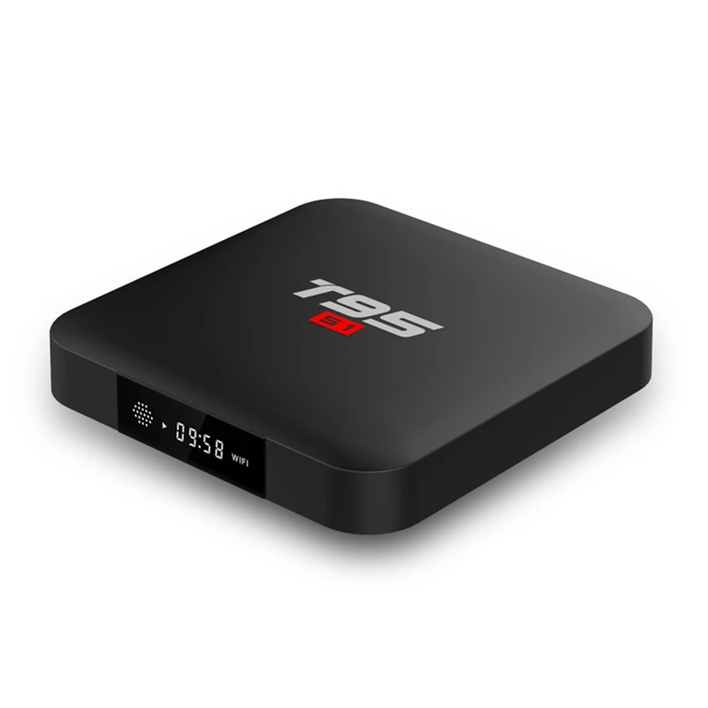 T95 S1 S905W четырехъядерный Mali 450 5 ядерный GPU Android 7 1 сетевой ТВ бокс HD 2 0 Гб ROM 16 RAM