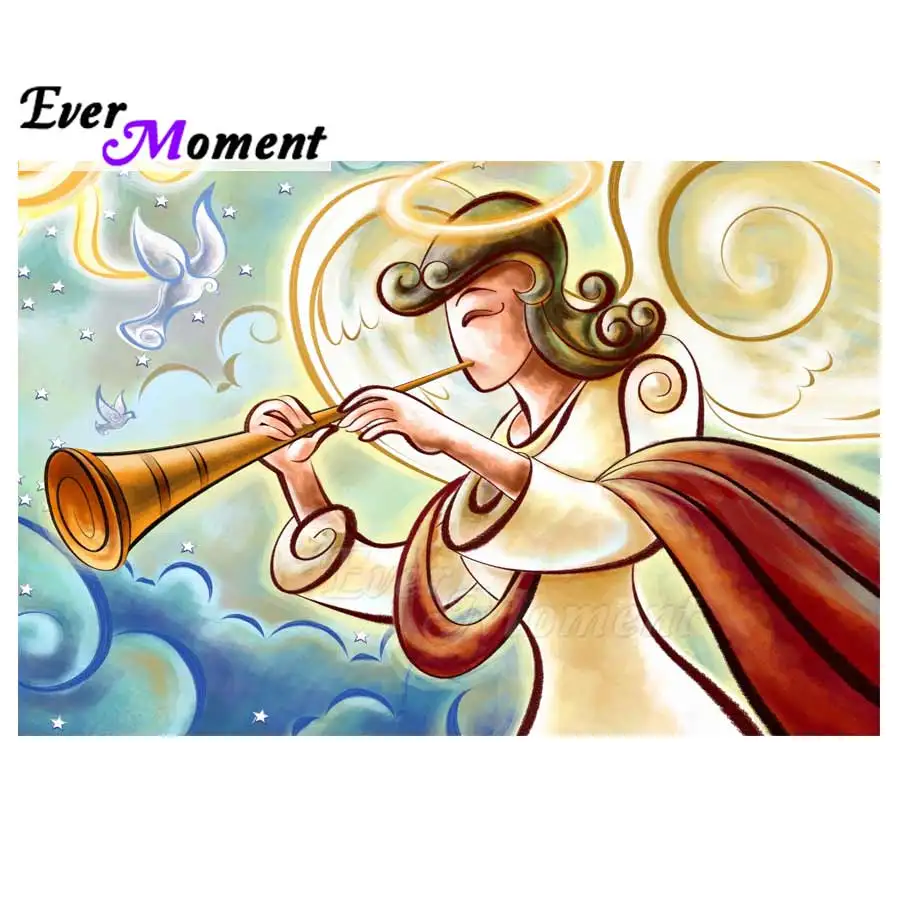 Картина с бриллиантами Ever Moment ручная работа для девочек играющих на трубе