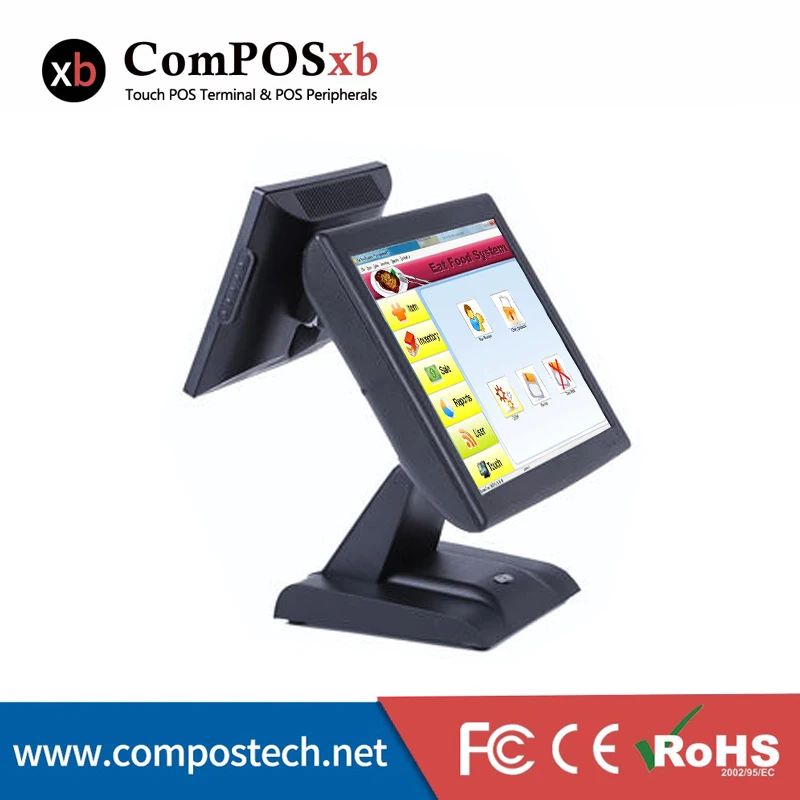 Windows Point Of Sale All In One Dual Screen Pos 15 Inch Touch Monitor/All Display Lcd | Компьютеры и офис