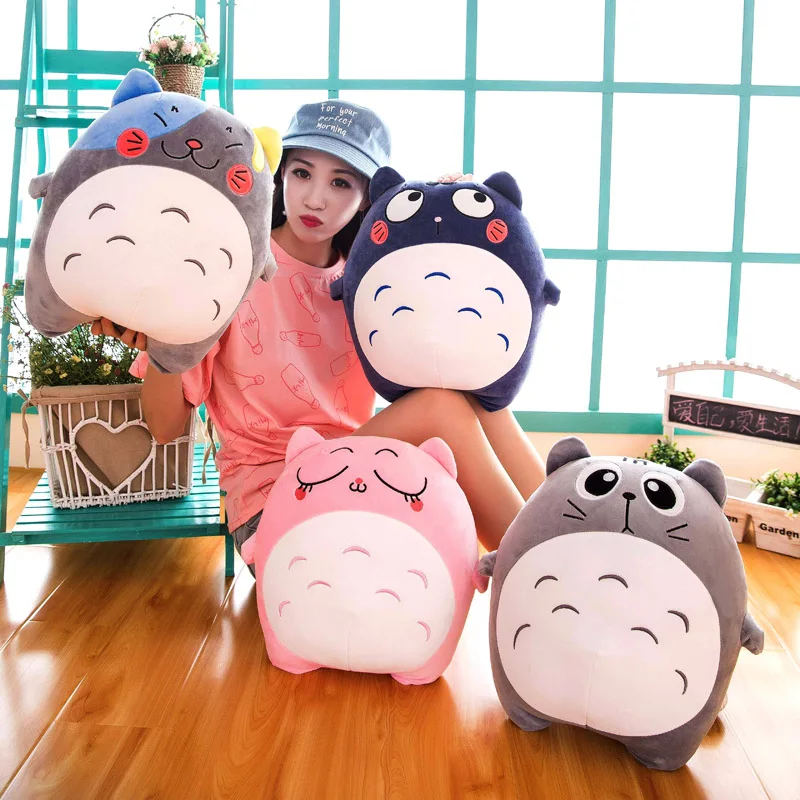 Творческий прекрасные милые мягкие Тоторо кошка плюшевые игрушки куклы для Для