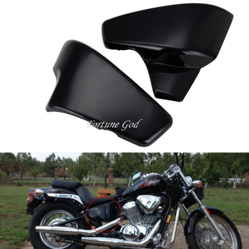 Черная боковая крышка аккумулятора для Honda VT 600 Shadow VLX Deluxe Steed 400 400VLS | Автомобили и