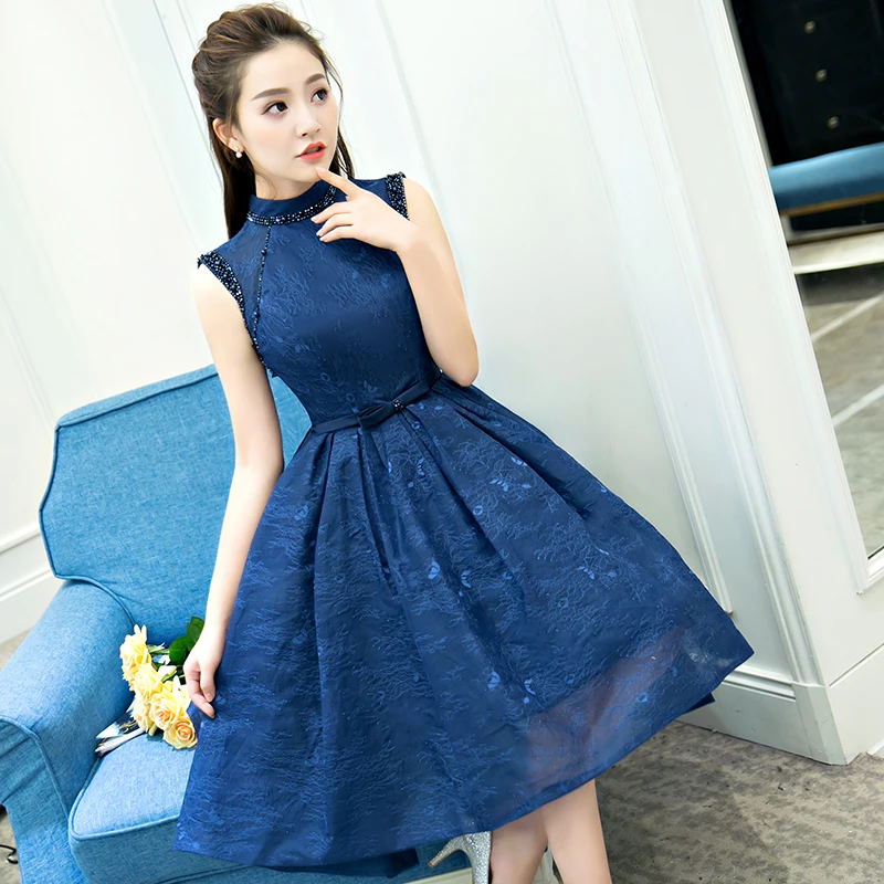 Vestidos Beauty Emily милое кружевное вечернее платье для невесты элегантное без рукавов с