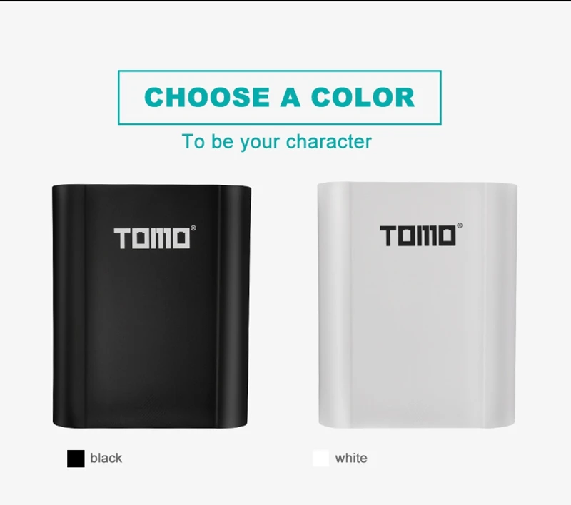 TOMO M4 4x18650 литий-ионный USB интеллектуальное зарядное устройство портативный lcd Мобильный Внешний Аккумулятор Чехол с двумя выходами умная зарядка