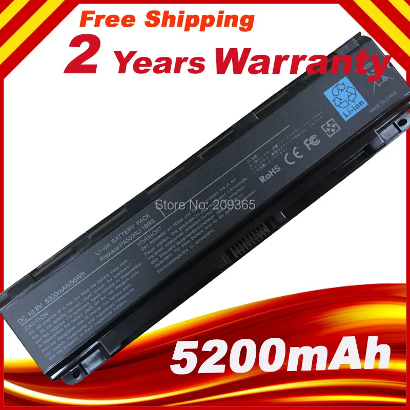 6 cells laptop battery for Toshiba Satellite Pro C800 C800D C805 C840 C845 C850 C855 C870 C875 L800 L805 L830 L835