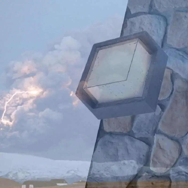 Черная светодиодная Водонепроницаемая уличная настенная лампа IP65 алюминиевый