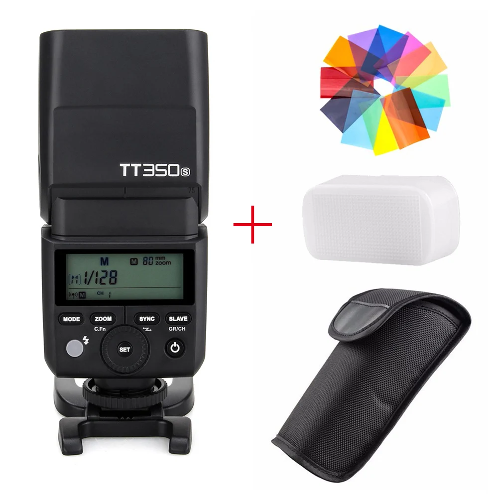 Беспроводная вспышка Godox TT350S 2 4G HSS ttl GN36 для камеры sony A7 A7R A7S II A6300 A6000 +