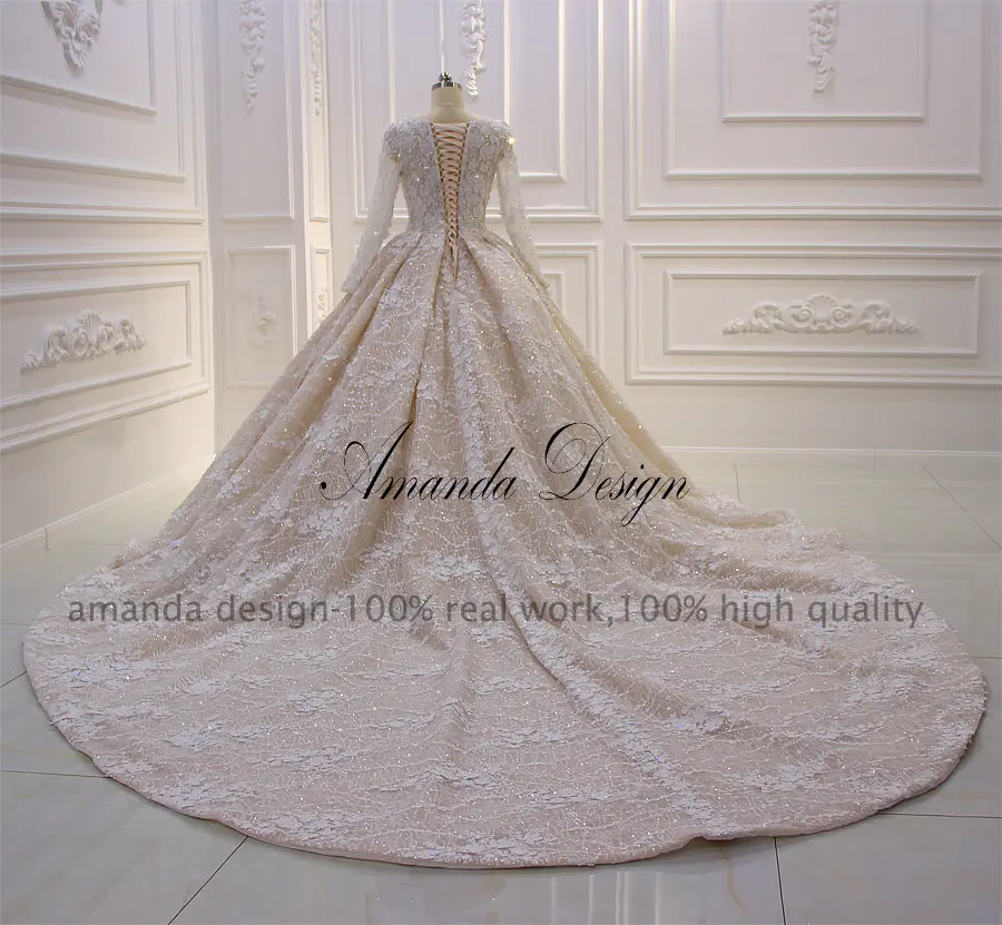Свадебное Платье Amanda Design роскошное свадебное платье с длинными рукавами и