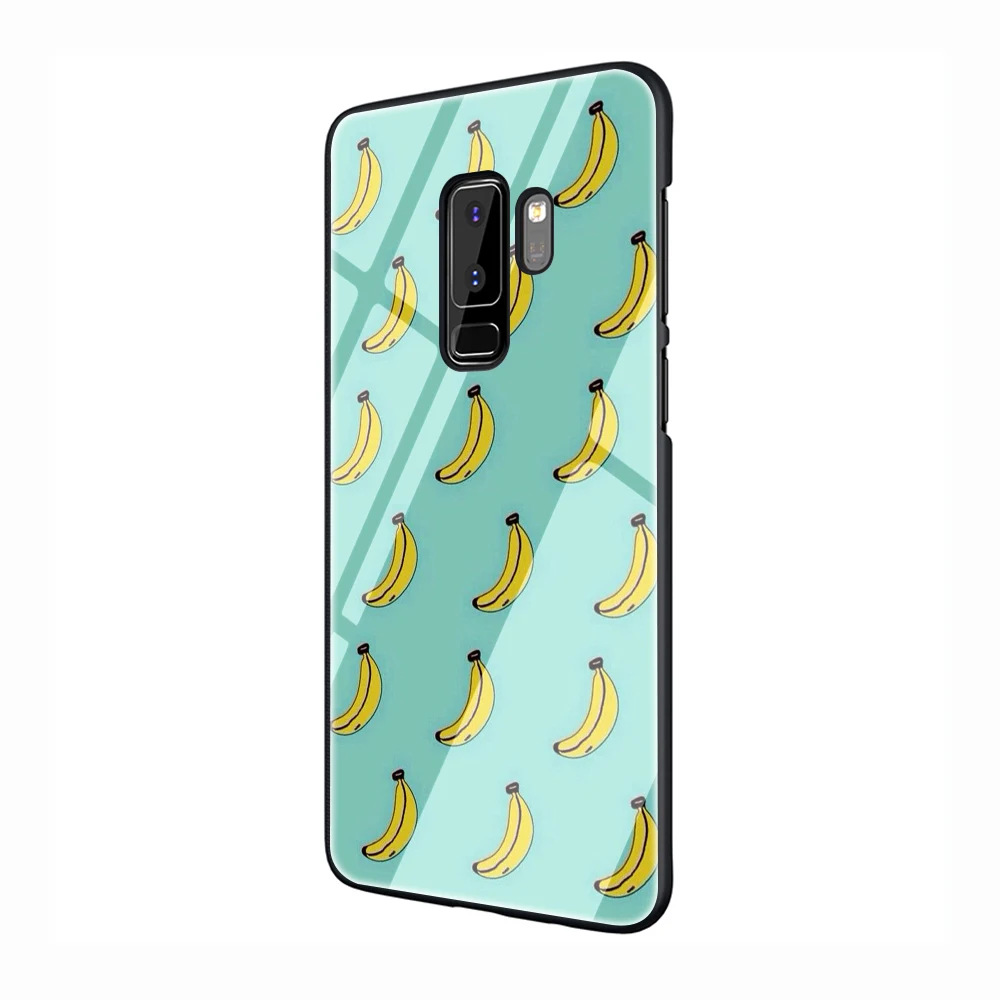 banana Tempered Glass Phone Cover Case for Samsung Galaxy S7 edge S8 9 10 Note 8 9 10 Plus A10 20 30 40 50 60 70 - Цвет: G6