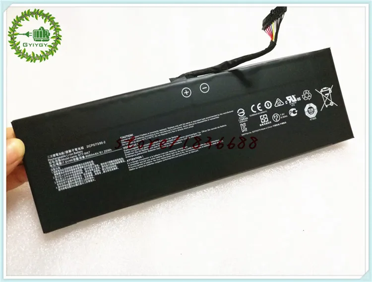 GYIYGY 61.25Wh BTY-M47 Аккумулятор для ноутбука MSI GS43 GS43VR 6RE 7RE-064 GS40 6QE 6QE16H11 6RE-025AU 2ICP5/73/95-2 MS-14A3
