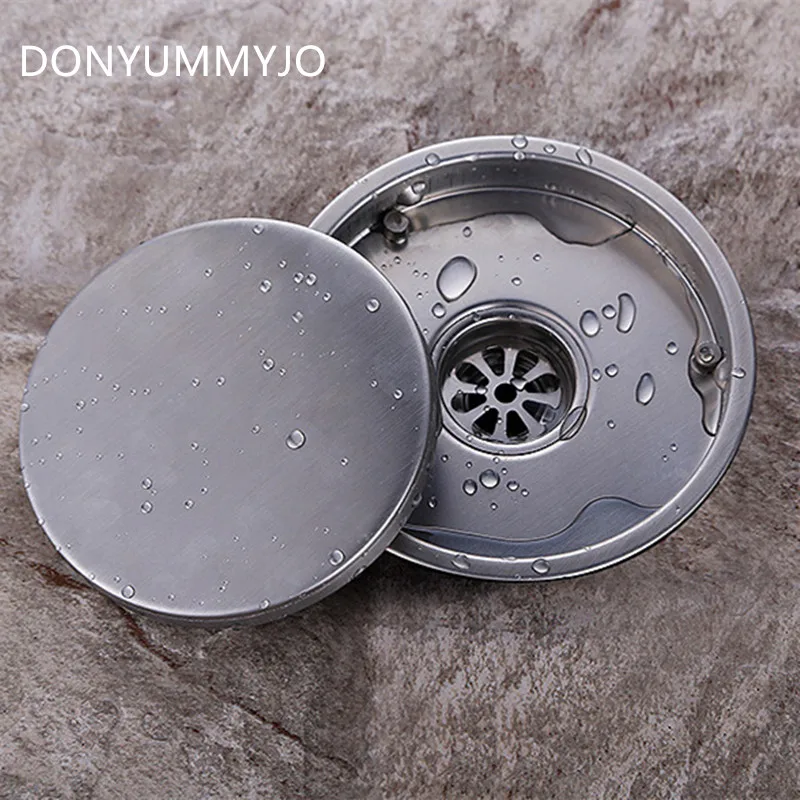 DONYUMMYJO 304 наполнитель для пола из нержавеющей стали ванной комнаты Круглая