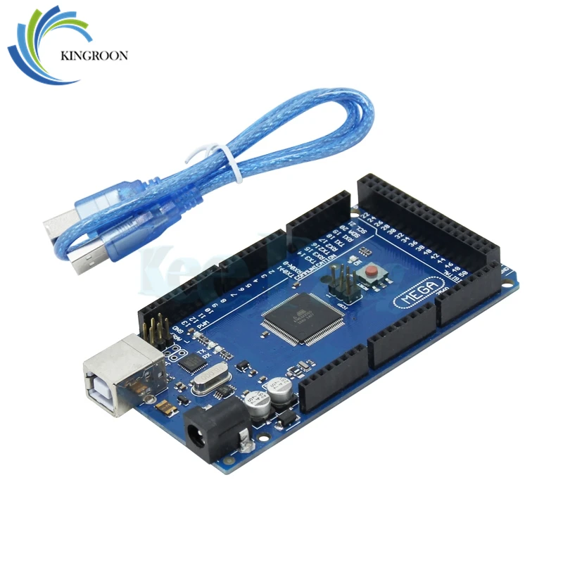 МЕГА 2560 R3 плата часть Mega2560 REV3 ATmega2560 16AU с USB кабелем для Arduino совместимы 3D принтеры