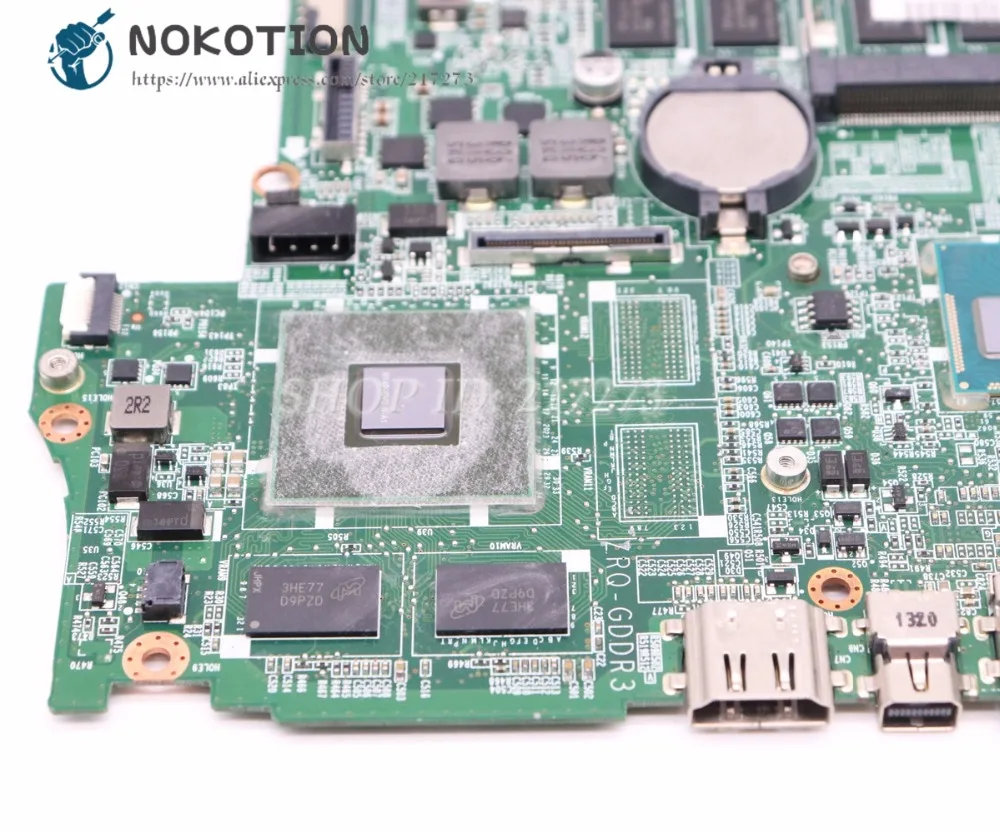 NOKOTION для Acer aspire V5 573 573G материнская плата ноутбука DAZRQMB18F0 NBMBC11001 SR16Q i3 4010U CPU GT720M