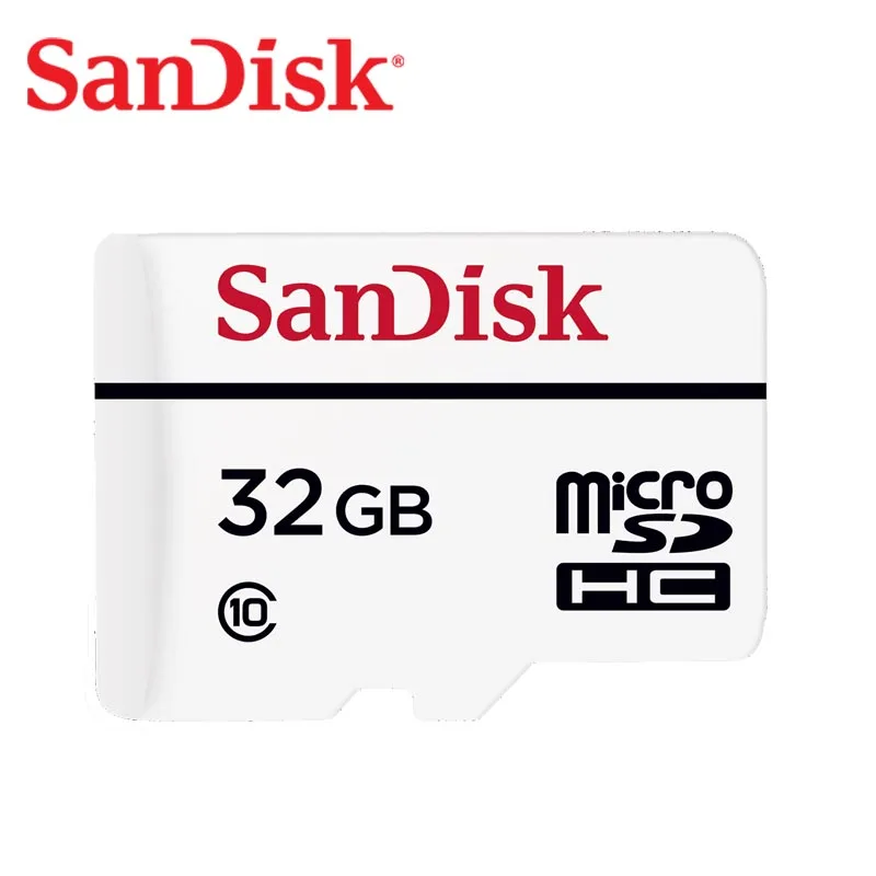 100% Оригинал SanDisk высокая выносливость видео мониторинг microSDHC/microSDXC класс 10 МБ/с./с