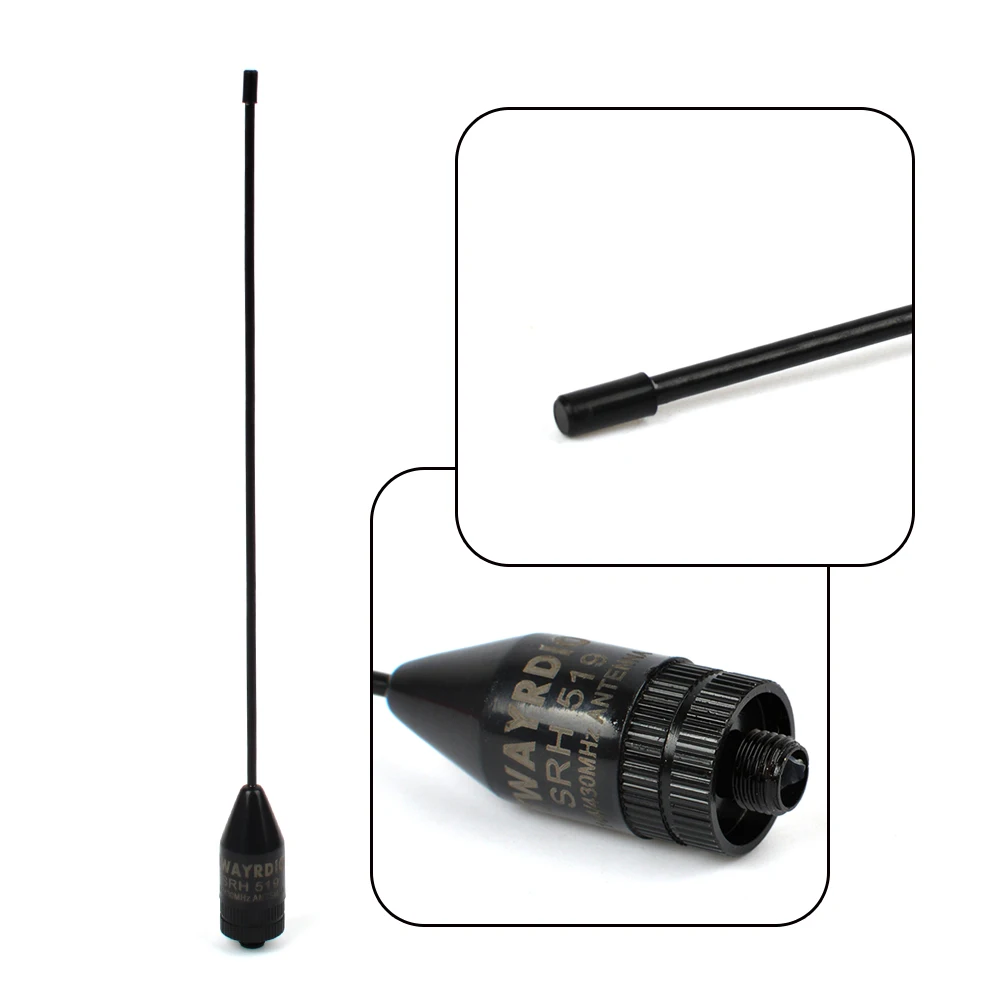 HYS SRH519 sma женский Walkie Talkie антенны Гибкая двухдиапазонный VHF и UHF удобный