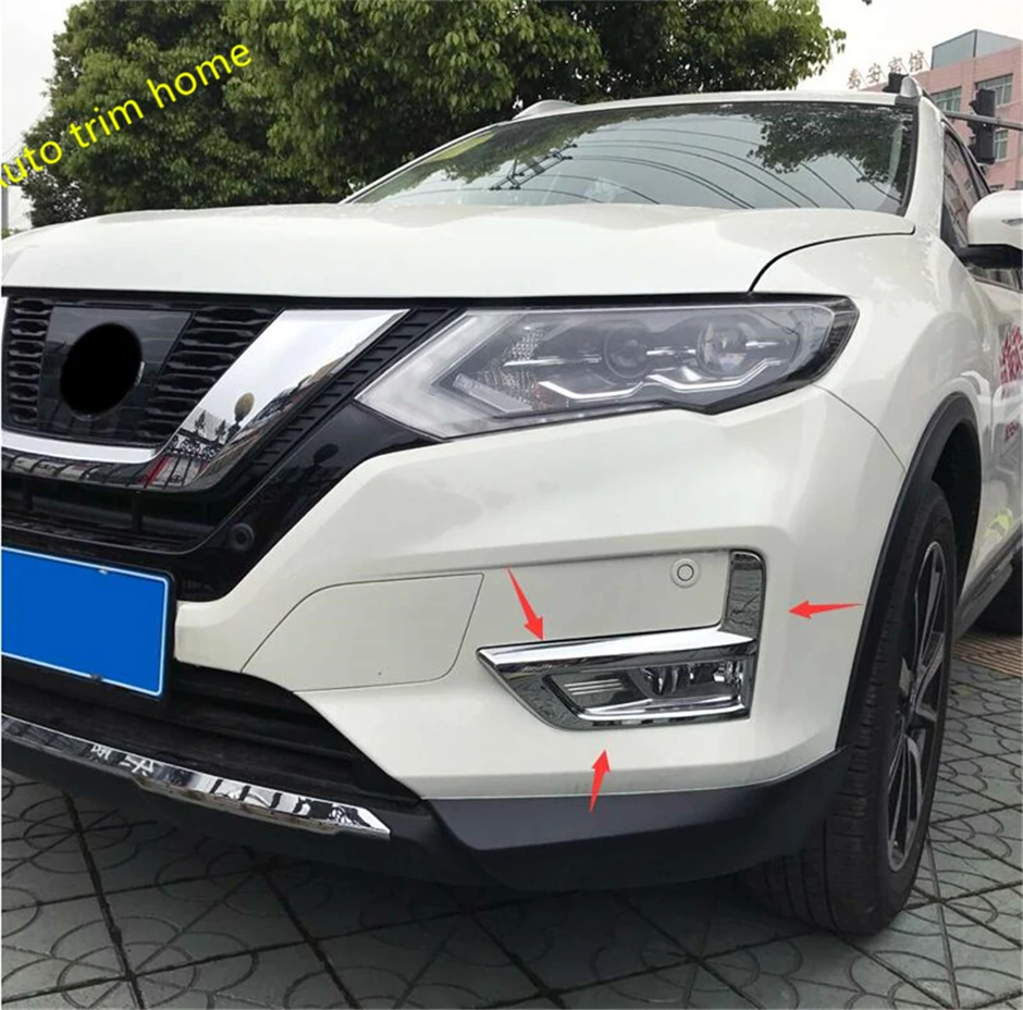 Передняя противотуманная фара Lapetus + задняя для Nissan Rogue / X trail 2017 2020 ABS|garnish molding|trim