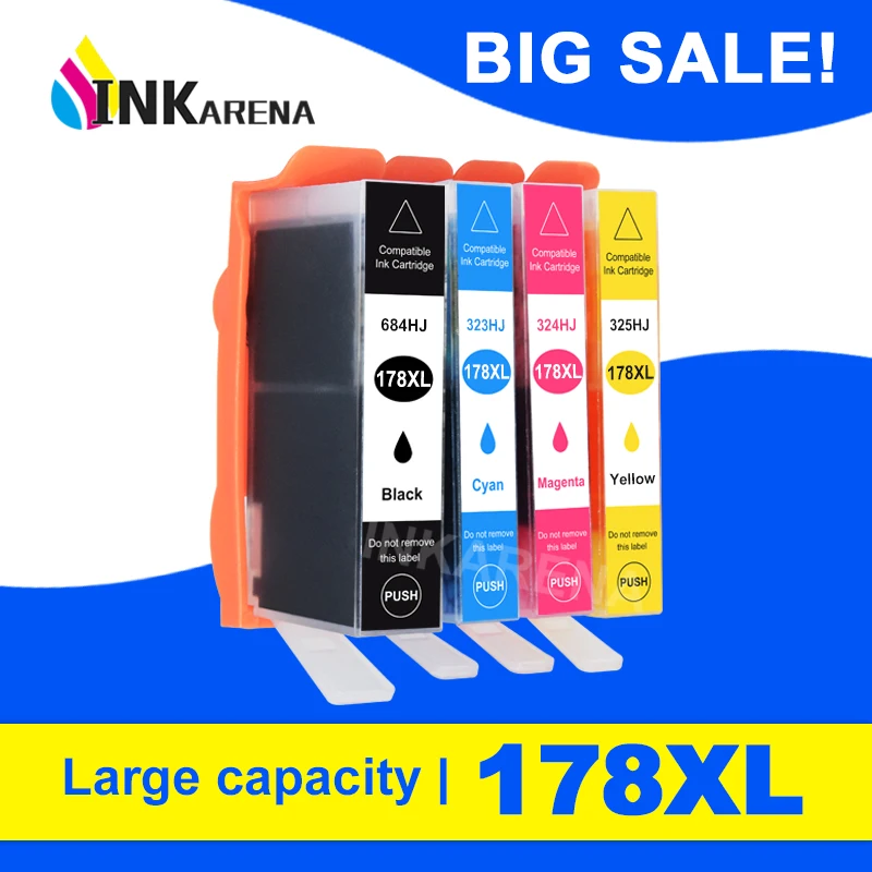 Картридж для принтера HP 178 178XL Photosmart 5510 5515 6510 B109a B109n B110a|Чернильные картриджи| |