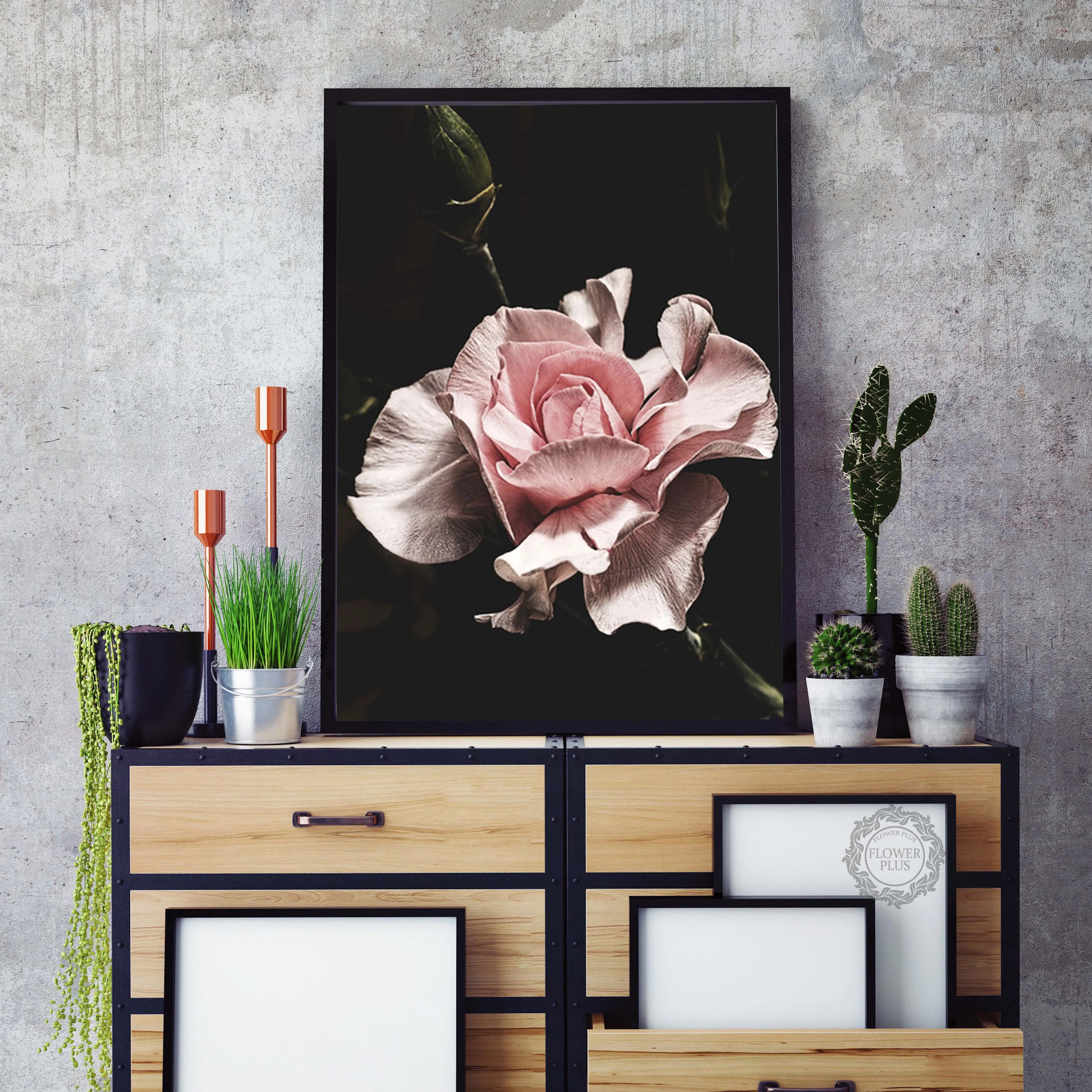 

Pink Flower Love Quotes Wall Art Canvas Painting Pop Art Nordic Posters And Prints Wall Pictures For Living Room Bedroom Decor