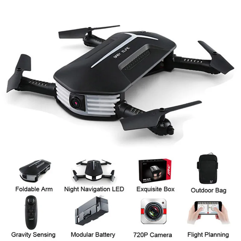Квадрокоптер JJR/C H37 Mini RC Wi Fi GPS камера для дрона 720p HD видеозапись|Квадрокоптеры с