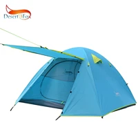 desertfox 3 4 person family tent lightweight portable alumimun pole waterproof anti storm double layer 4 season camping tent