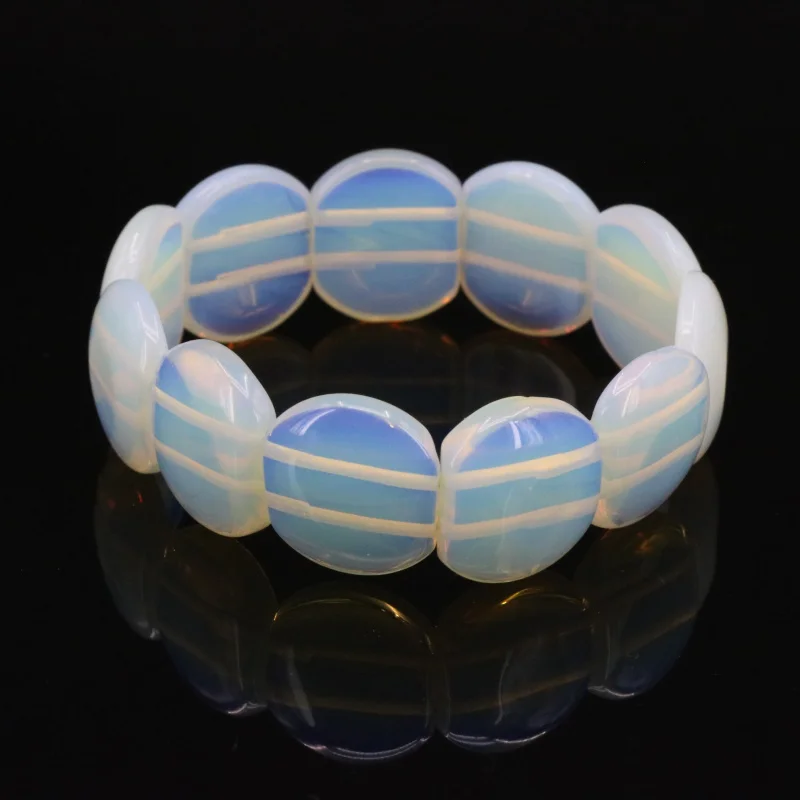 Оптовая продажа! Эластичный браслет из опалового камня можно выбрать две формы