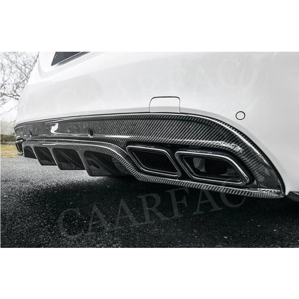 Рассеиватель задней губы из углеродного волокна спойлер для Mercedes Benz C class W205 Седан 4 двери C180 C200 C300 C63- FRP автомобильный бампер