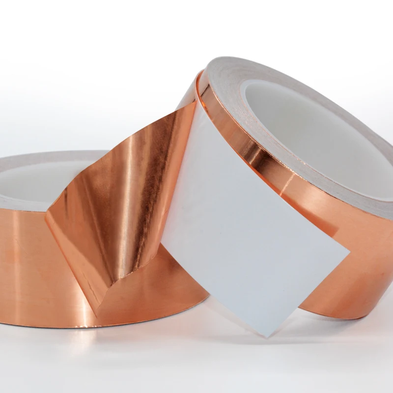 Single-conductor copper foil conductive sticker single-sided self-adhesive tape education use 25 meter | Канцтовары для офиса и