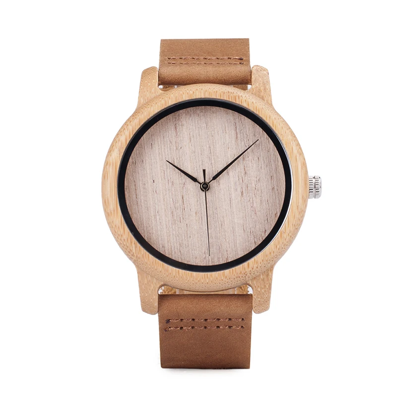 BOBO BIRD L-A19 Женские бамбуковые деревянные часы для мужской из натуральной кожи ремешок кварцевые часы для женщин в подарочной коробке принимаем OEM дропшиппинг