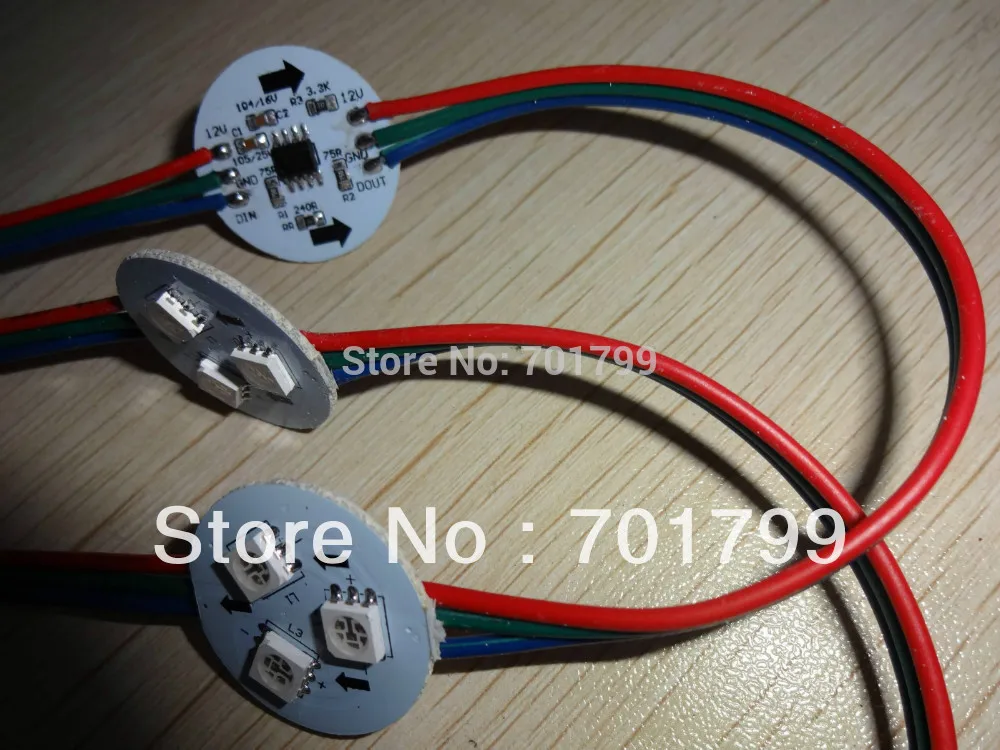 Неводостойкий светодиодный цифровой модуль WS2811IC 5050 S Вход 12 В постоянного тока 20
