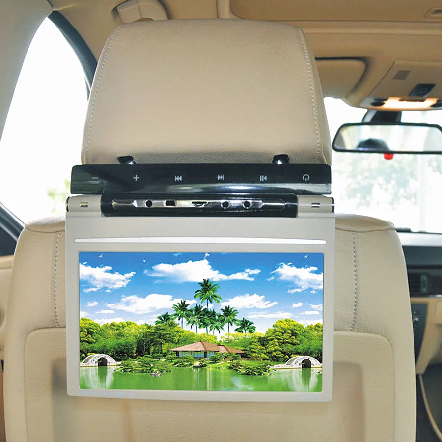 9 дюймов Сенсорный ключ Авто Dvd-плеер Подголовник 800x480 32bit Игры автомобильный