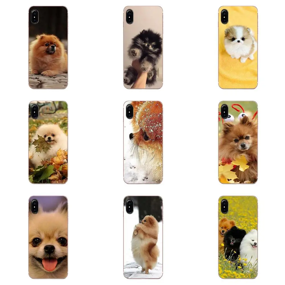 Милый Pomeranian Dogs для Sony Xperia Z Z1 Z2 Z3 Z4 Z5 compact Mini M2 M4 M5 T3 E3 E5 XA XA1 XZ Премиум ТПУ