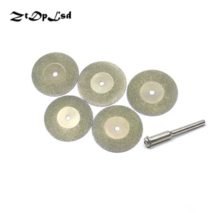 Алмазные режущие диски ZtDpLsd, 5 шт., 30 мм, отрезное лезвие для вращающегося инструмента Dremel, абразивные диски, аксессуары для Dremel