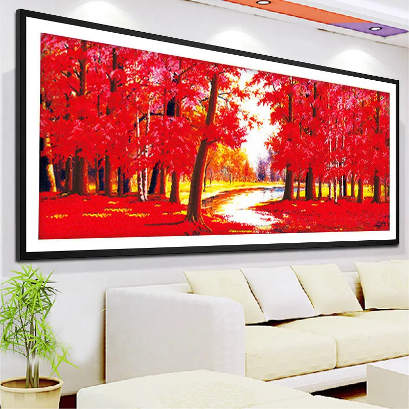 QIANZEHUI DIY Diamond Embroidery Round Fortune Mangroves Full rhinestone 5D painting cross stitch needlework | Дом и сад