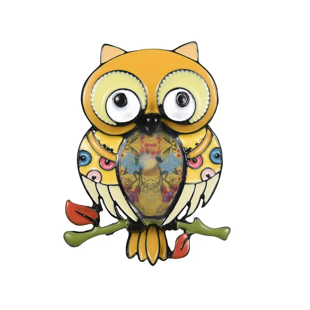 Cring Coco Pink Owl Brooches Badges Pins Elegant Vintage Fashion Animal Bird Accessories Metal Wedding Hijab Brooch Pin | Украшения и