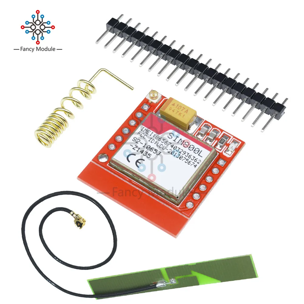 SIM800L GPRS GSM модуль Micro SIM карта ядро четырехдиапазонный TTL Серийный порт антенна PCB