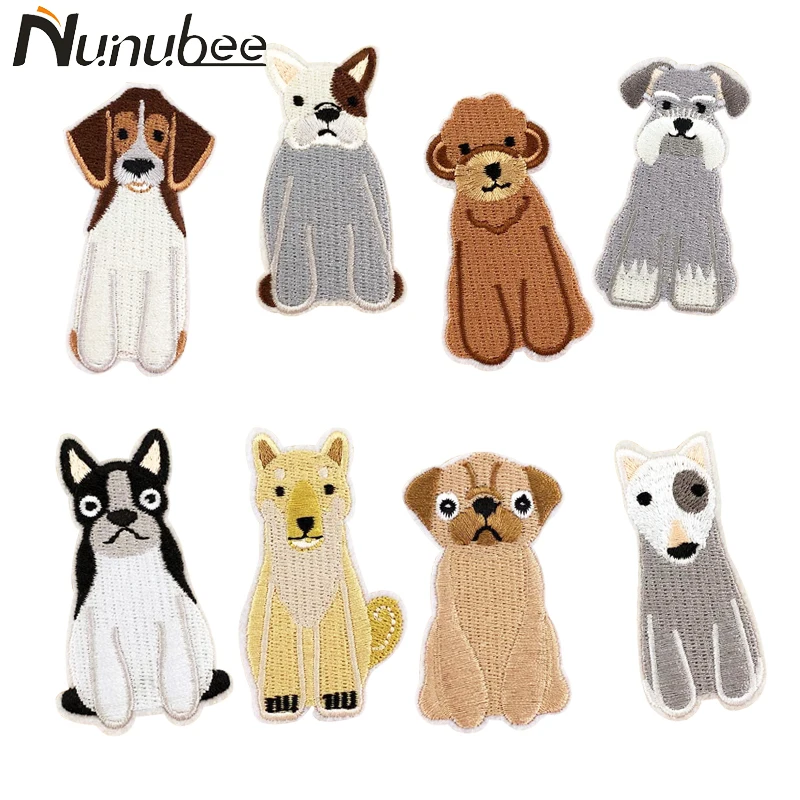 Nunubee 1 шт. DIY Домашние животные нашивки в форме собак для одежды вышивка патч