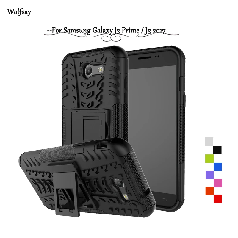 Чехол wolfsay для Samsung Galaxy J3 Prime жесткое воздействие чехол 2017 J327 резиновый - купить по