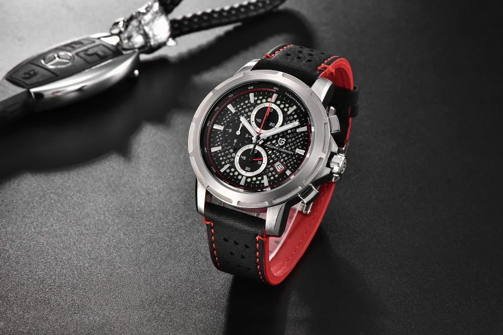 Orologio uomo PAGANI дизайнерские модные роскошные Брендовые спортивные мужские кварцевые часы Уникальный светящийся Циферблат Водонепроницаемые мужские часы плюс коробка