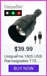 UniqueFire 1504 IR 940NM светодиодный светильник-вспышка, инфракрасный светильник с зумом, 3 режима, водонепроницаемый алюминиевый 67 мм, выпуклая линза, фонарь с креплением для прицела