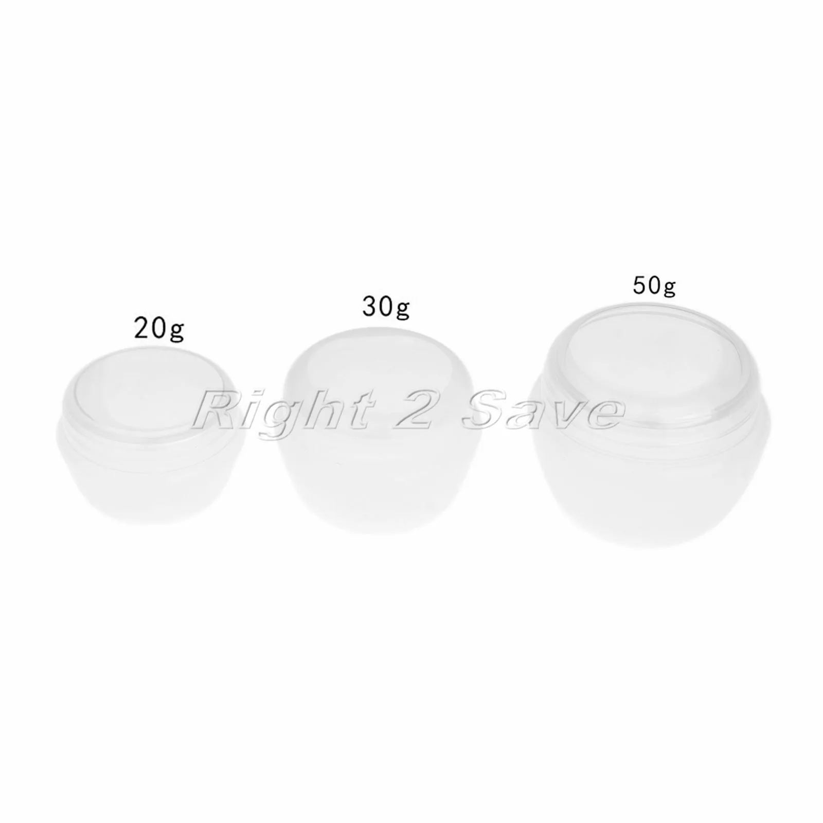

Plastic Jars Cosmetic Cream Pots 20g/30g/50g Transparent Bottles Empty Potable Travel Containers Makeup Refillable Bottle