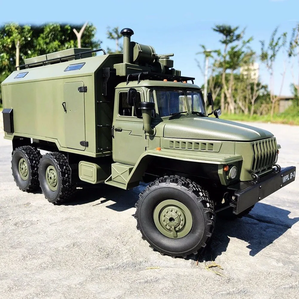 WPL B36 Урал 1/16 2,4G 6WD RC автомобиль военный грузовик Рок Гусеничный командный Коммуникационный автомобиль RTR игрушка авто армейские грузовики